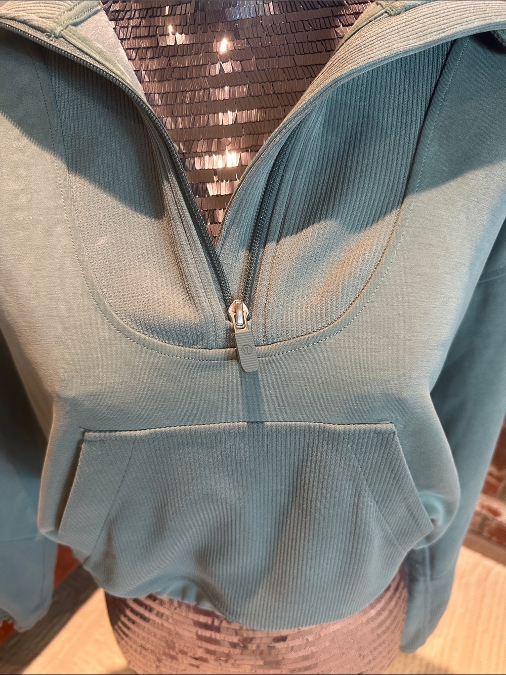 lululemon athletica Coastal Sage Green Half-Zip Pullover - Picture 2 of 10